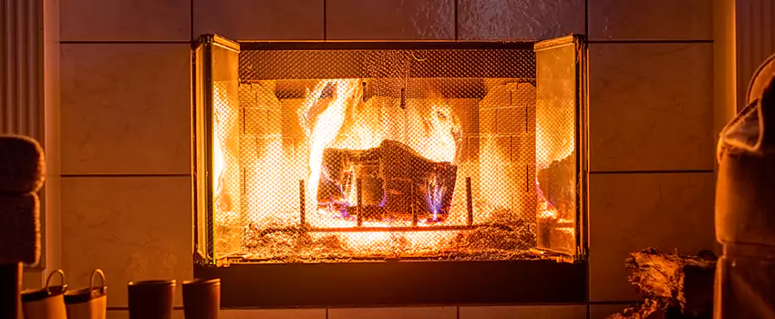 Mendota Hearth Landscape Fireplace Installation in Mundelein, Illinois