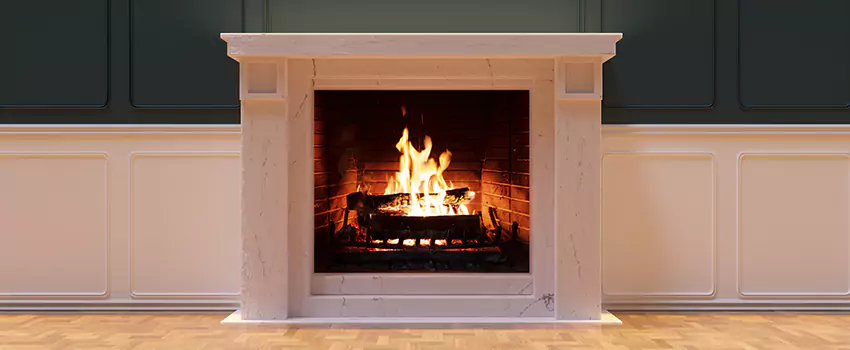 Open Flame Wood-Burning Fireplace Installation Services in Mundelein, Illinois