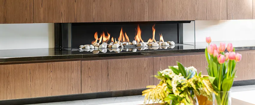 Double-height Fireplace Design Refurbishment in Mundelein, Illinois